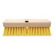 TOUGH GUY 3H382 10"L, 2" Beige Trim Scrub Brush, Replacement Brush Head