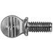 ZORO SELECT TSFI-100050S0-025P Thumb Screw, #10-32 Thread Size, Spade, Zinc