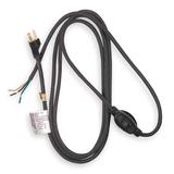 POWER FIRST 1TNA9 Power Cord, 5-15P, SJO, 8 ft., Blk, 10A, 16/3