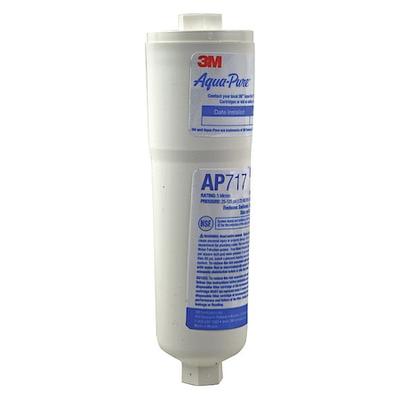 3M AQUA-PURE AP717 Inline Water Filter, NPT, 5 micron, 0.5 gpm, 1,500 gal,