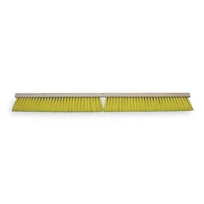 TOUGH GUY 3U768 36 in Sweep Face Push Broom Head, Medium, Yellow