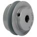 ZORO SELECT 1VP3412 1/2" Fixed Bore 1 Groove Variable Pitch Pulley 3.15" OD