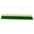 TOUGH GUY 3H388 24 in Sweep Face Broom Head, Soft, Green