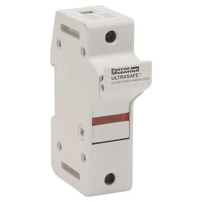 MERSEN US3J1I Finger Safe Fuse Block, 0 to 30A Amp Range, 600V AC/DC Volt