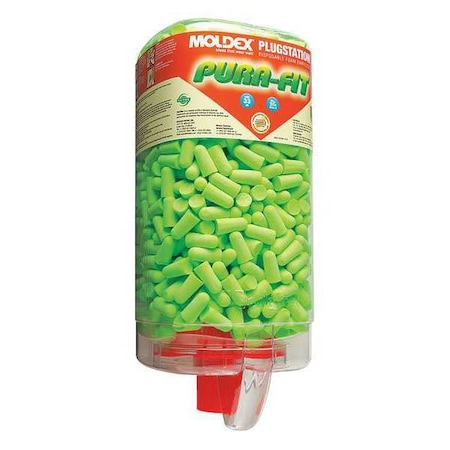 MOLDEX 6845 Pura-Fit Ear Plugs with Dispenser, Foam, Bullet, 33 dB NRR,