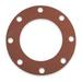 ZORO SELECT GSFFG6 Gasket,Full Face,6 In,1/8 In Thick,SBR