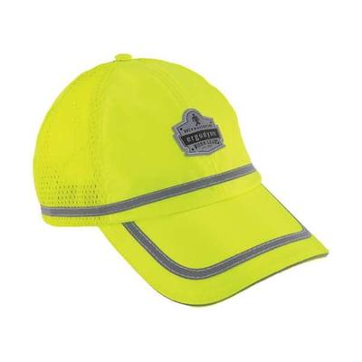 GLOWEAR BY ERGODYNE 23239 Baseball Hat,Hi-Vis Lime,Universal