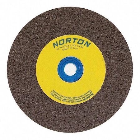 NORTON ABRASIVES 07660788245 Grinding Wheel, T1, 6x3/4x1, AO, 36/46G, Brn
