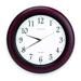 ZORO SELECT 6NN69 14" Analog Quartz Wall Clock, Burgundy