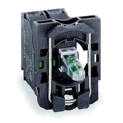 SCHNEIDER ELECTRIC ZB5AW0G15 Lamp Module and Contact Block,1NO/1NC