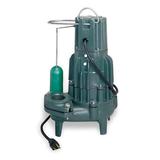 ZOELLER M292 Waste-Mate 1/2 HP 2" Auto Submersible Sewage Pump 115V Vertical