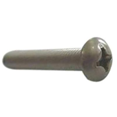 ZORO SELECT U51122.025.0200 1/4"-20 x 2 in Phillips Pan Machine Screw, Plain