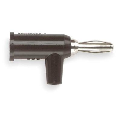 POMONA ELECTRONICS 1825-0-G/10P Banana Plug,Black,PK10