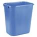 TOUGH GUY 4UAU5 7 gal Rectangular Desk Recycling Container, Open Top, Blue,