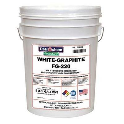 PETROCHEM FOODSAFE WHITE-GRAPHITE FG-220 Food Grade White Graphite Lube, ISO 220