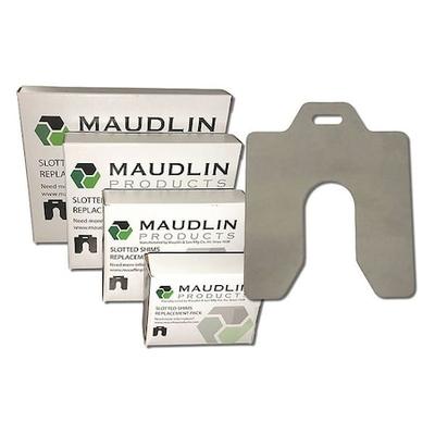 MAUDLIN PRODUCTS MSC002-20 Slotted Shim C-4 x 4" x 0.002", Pk20