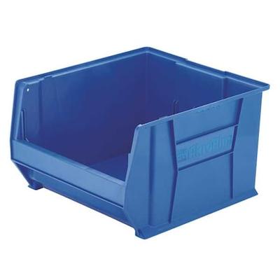AKRO-MILS 30289BLUE Storage Bin, Plastic, Blue, 12 in H, 18 1/4 in W, 23 7/8 in