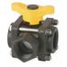 BANJO V150SL 1-1/2" FNPT Polypropylene Ball Valve 3-Way