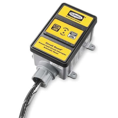 HUBBELL WIRING DEVICE-KELLEMS GFHW13105 GFCI,Hard Wired,120V,30A,Yellow