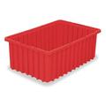 AKRO-MILS 33228RED Divider Box, Red, Industrial Grade Polymer, 22 3/8 in L, 17