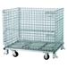 NASHVILLE WIRE C324028S4C Silver Collapsible Bulk Container, Steel, 18.4 cu ft