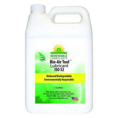 RENEWABLE LUBRICANTS 83113 Air Tool Lube, ISO 32 Biodegradable, Gal.