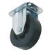 ZORO SELECT 3A747 Rigid Plate Caster,Rubber,5 in.,330 lb.