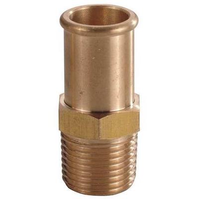 ZORO SELECT 6AFK3 Hose Barb,1/2 In Barb,1/2 In MNPT,Brass