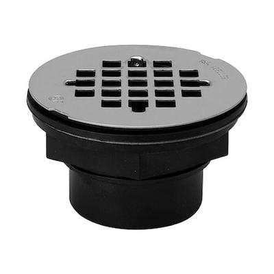 ZORO SELECT 133-107 Shower Drain,Solvent Weld,ABS,SS Grid