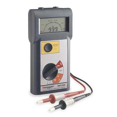 MEGGER MIT200 Battery Operated Megohmmeter,500VDC
