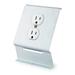 DAYTON 3UG89 Receptacle, Duplex, White, Northern White, 120VAC