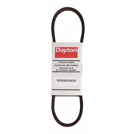 DAYTON B144 V-Belt, Power King, B144, B, NR, 147 in, 21/32 in Top Width