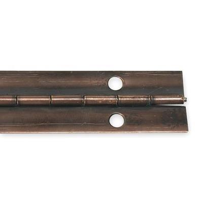 ZORO SELECT 1CBC6 3/4 in W x 48 in H Antique Bronze Continuous Hinge