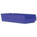 AKRO-MILS 30158BLUE Shelf Storage Bin, Blue, Plastic, 17 7/8 in L x 8 3/8 in W