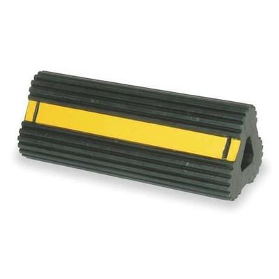ZORO SELECT 1GUK8 Wheel Chock,12 In W x 6 In H,Black
