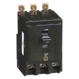 SQUARE D QOB3100 Miniature Circuit Breaker, 100 A, 120/240V AC, 3 Pole, Bolt On