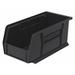 AKRO-MILS 30230BLACK Hang & Stack Storage Bin, 10 7/8 in L, 5 1/2 in W, 5 in H,