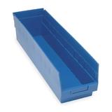 QUANTUM STORAGE SYSTEMS QSB206BL Shelf Storage Bin, Blue, Polypropylene, 23 5/8