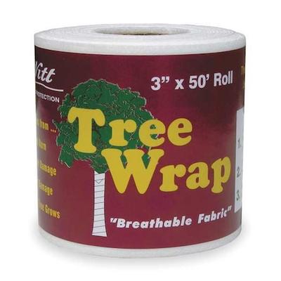 ZORO SELECT TW3W 3 in x 50 ft Breathable Tree Roll Fabric, White, Polypropylene