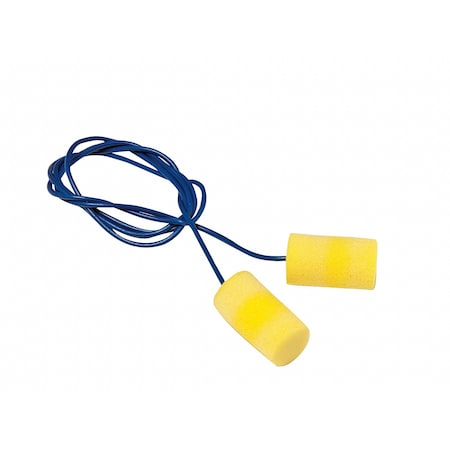3M 311-4101 E-A-R Classic Disposable Corded Ear Plugs, Metal Detectable, NRR 33
