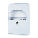 TOUGH GUY 2VEX7 Toilet Seat Cover Dispenser, White, Height: 12"