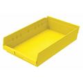 AKRO-MILS 30178YELLO Shelf Storage Bin, 17 7/8 in L, 11 1/8 in W, 4 in H,