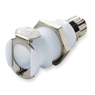 COLDER PMC1204 Panel Mount Couplr, Acetal, Straght-Throgh