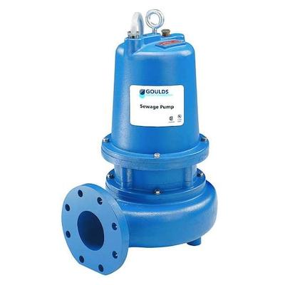 GOULDS WS3034D4 3 HP 4" Manual Submersible Sewage Pump 460V