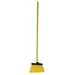 TOUGH GUY 2KU15 12 in Sweep Face Broom, Medium, Synthetic, Yellow, 48" L Handle