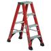 LOUISVILLE FM1404HD 4 ft Fiberglass Twin Stepladder