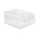 QUANTUM STORAGE SYSTEMS QUS241CL Hang & Stack Storage Bin, 13 5/8 in L, 8 1/4