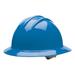 BULLARD 33KBR Full Brim Hard Hat, Type 1, Class E, Ratchet (6-Point), Blue