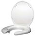 BIG JOHN 3W Toilet Seat, With Cover, ABS plastic, Round or Elongated, White