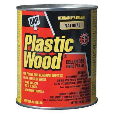 DAP 21506 Solvent Wood Filler, Can, natural, Plastic Wood